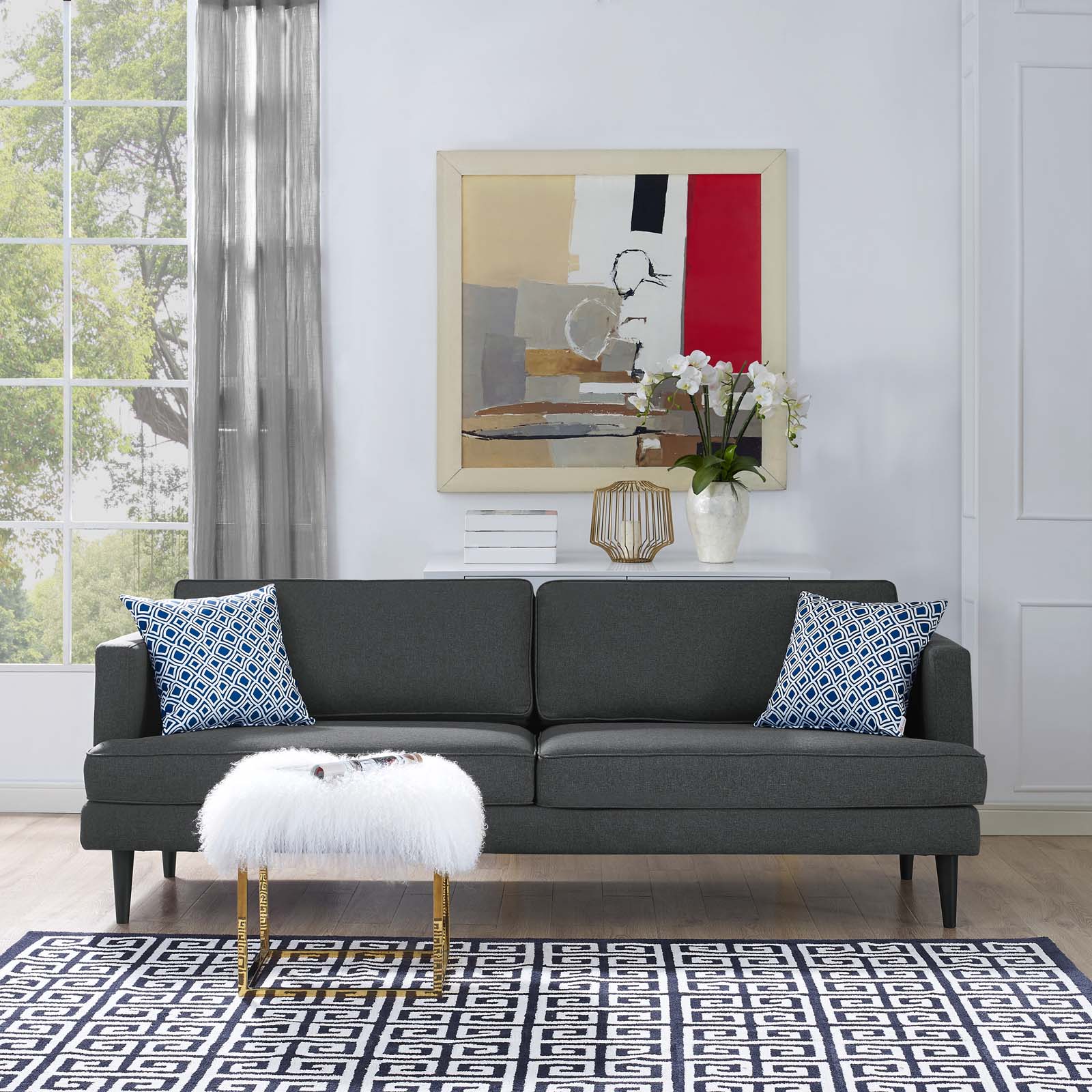 Modway Agile Upholstered Fabric Sofa | Sofas | Modishstore-5