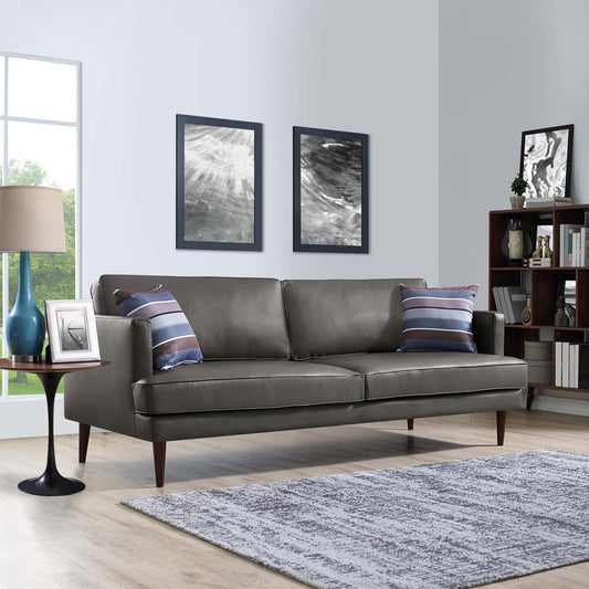 Agile Genuine Leather Sofa By Modway - EEI-3058 | Sofas | Modishstore
