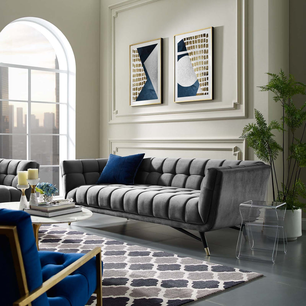 Modway Adept Upholstered Velvet Sofa - EEI-3059 | Sofas | Modishstore - 1