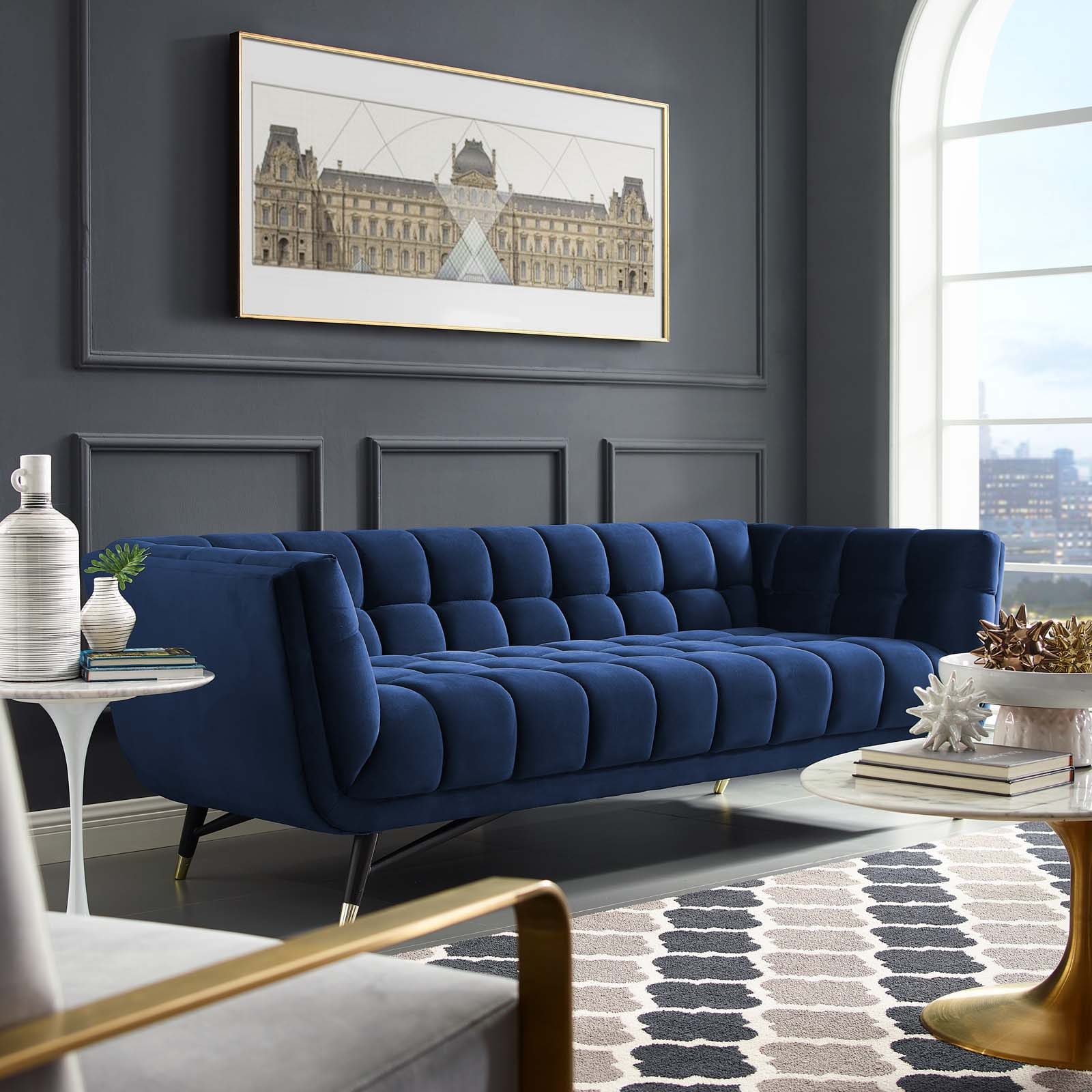 Modway Adept Upholstered Velvet Sofa | Sofas | Modishstore-10