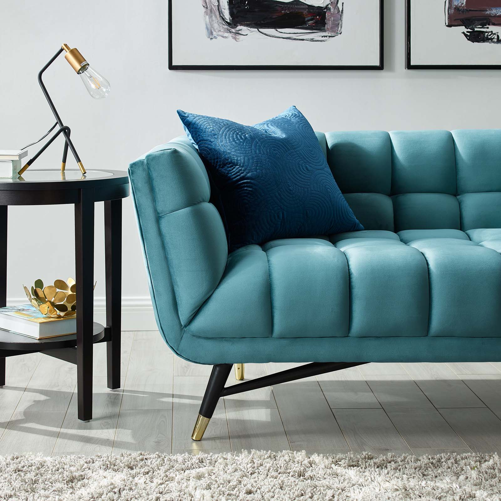 Modway Adept Upholstered Velvet Sofa | Sofas | Modishstore-20