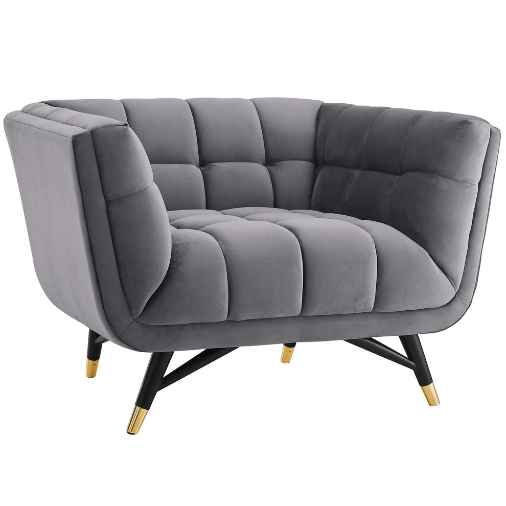 Modway Adept Upholstered Velvet Armchair - EEI-3060 | Armchairs | Modishstore - 2