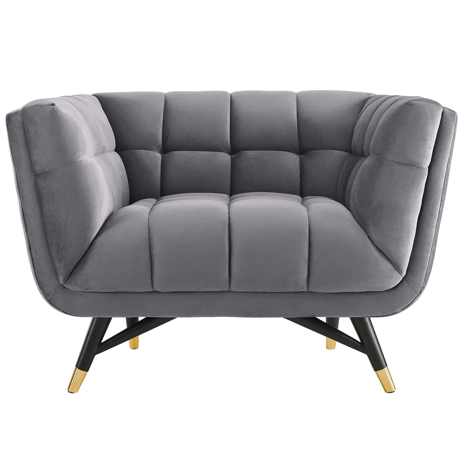 Modway Adept Upholstered Velvet Armchair | Armchairs | Modishstore-5