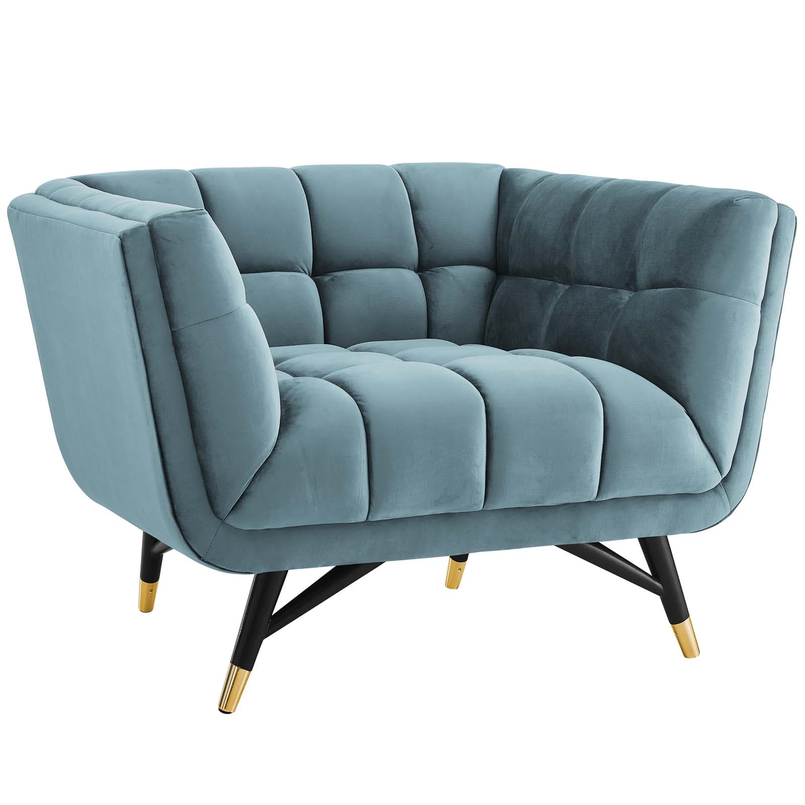 Modway Adept Upholstered Velvet Armchair | Armchairs | Modishstore-16