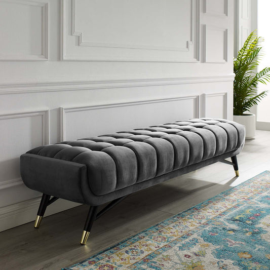 Modway Adept Upholstered Velvet Bench | Stools & Benches | Modishstore