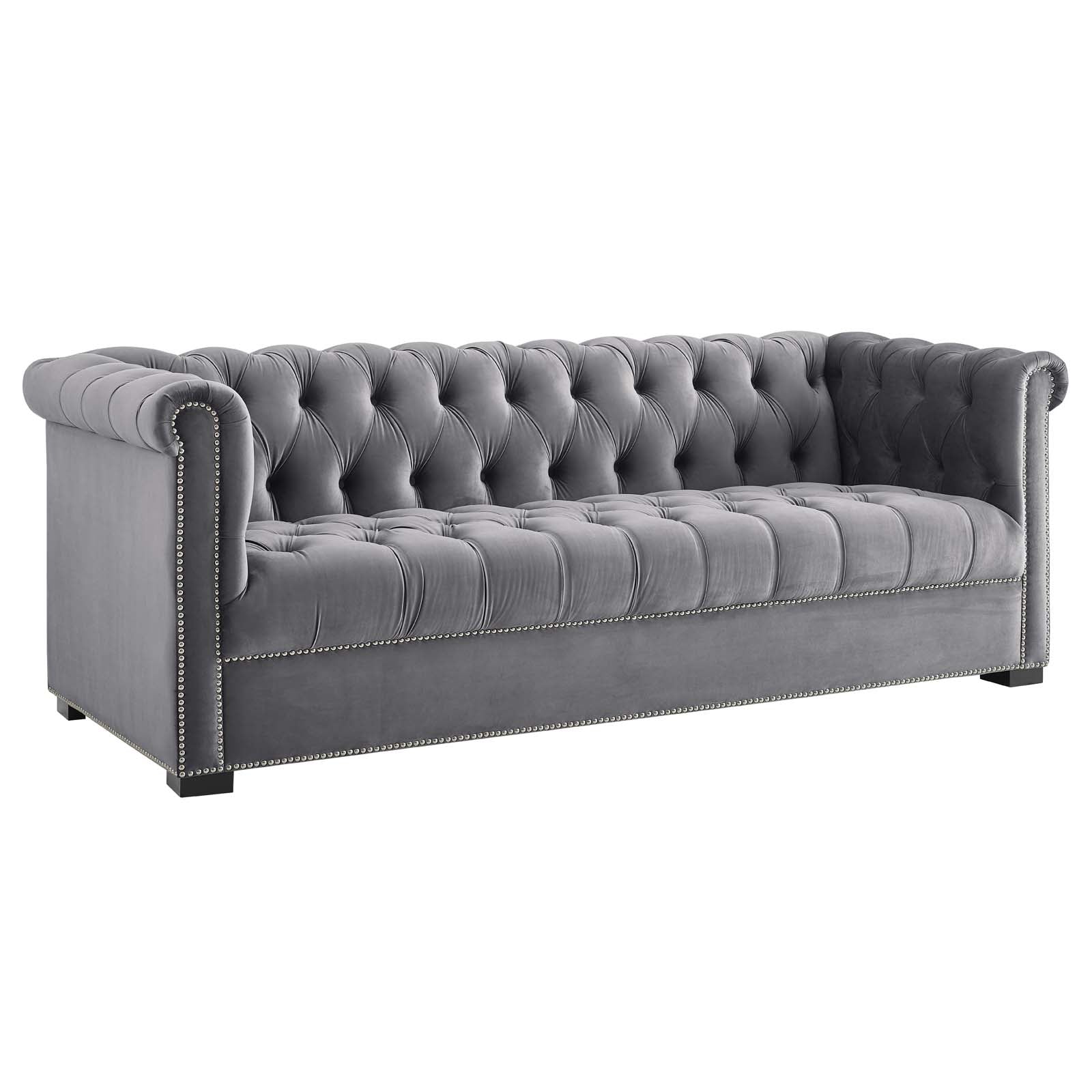 Modway Heritage Upholstered Velvet Sofa | Sofas | Modishstore-3