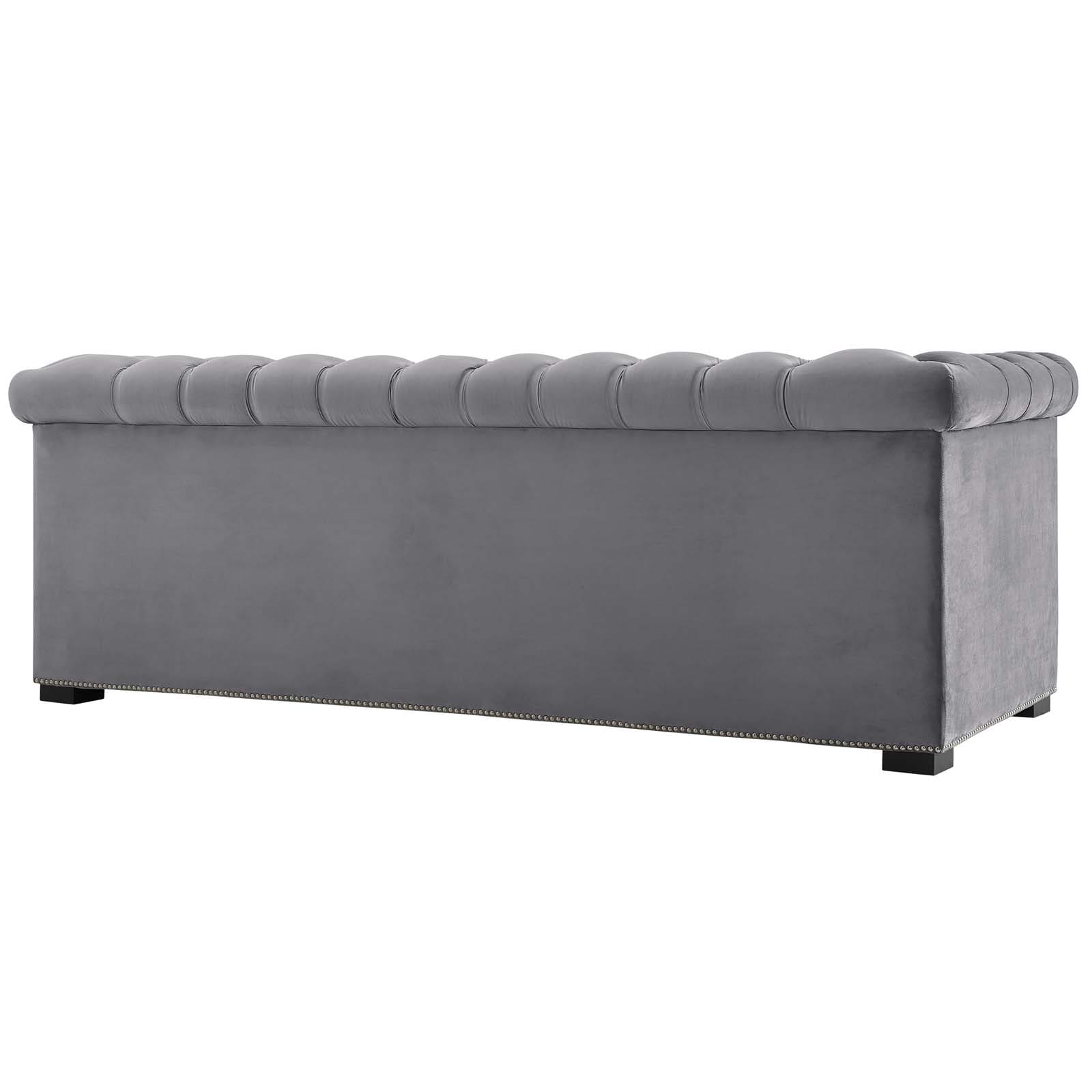 Modway Heritage Upholstered Velvet Sofa | Sofas | Modishstore-4