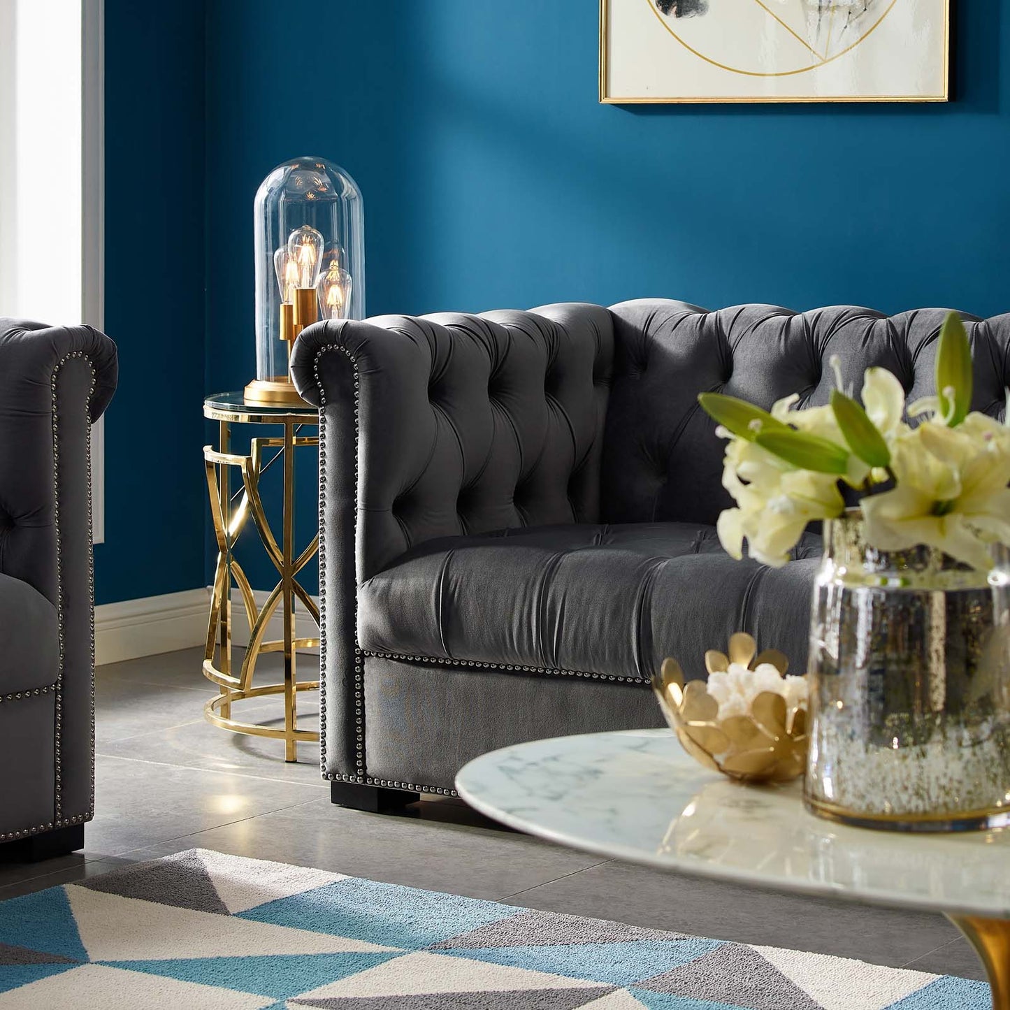 Modway Heritage Upholstered Velvet Sofa | Sofas | Modishstore-2