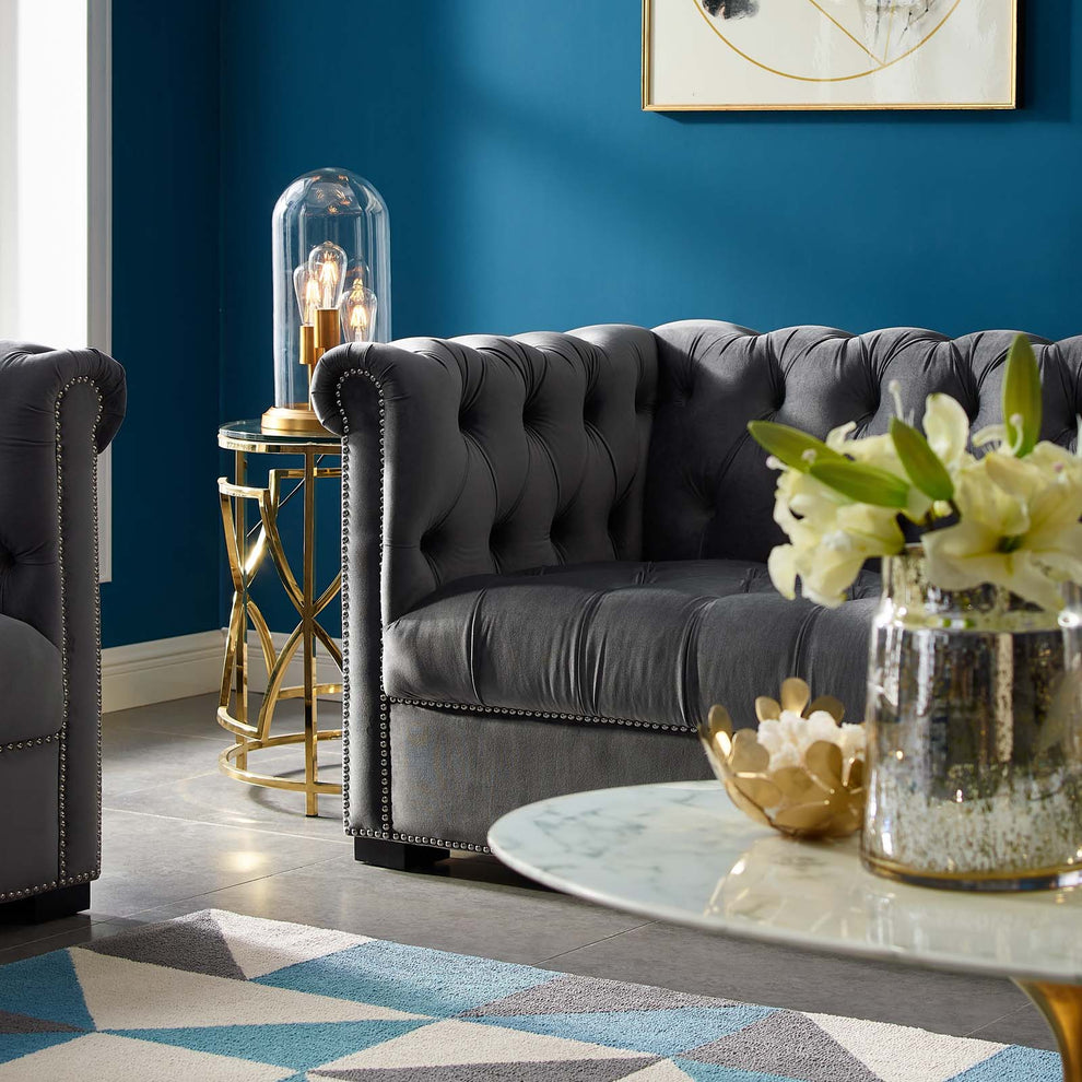 Modway Heritage Upholstered Velvet Sofa - EEI-3064 | Sofas | Modishstore - 2