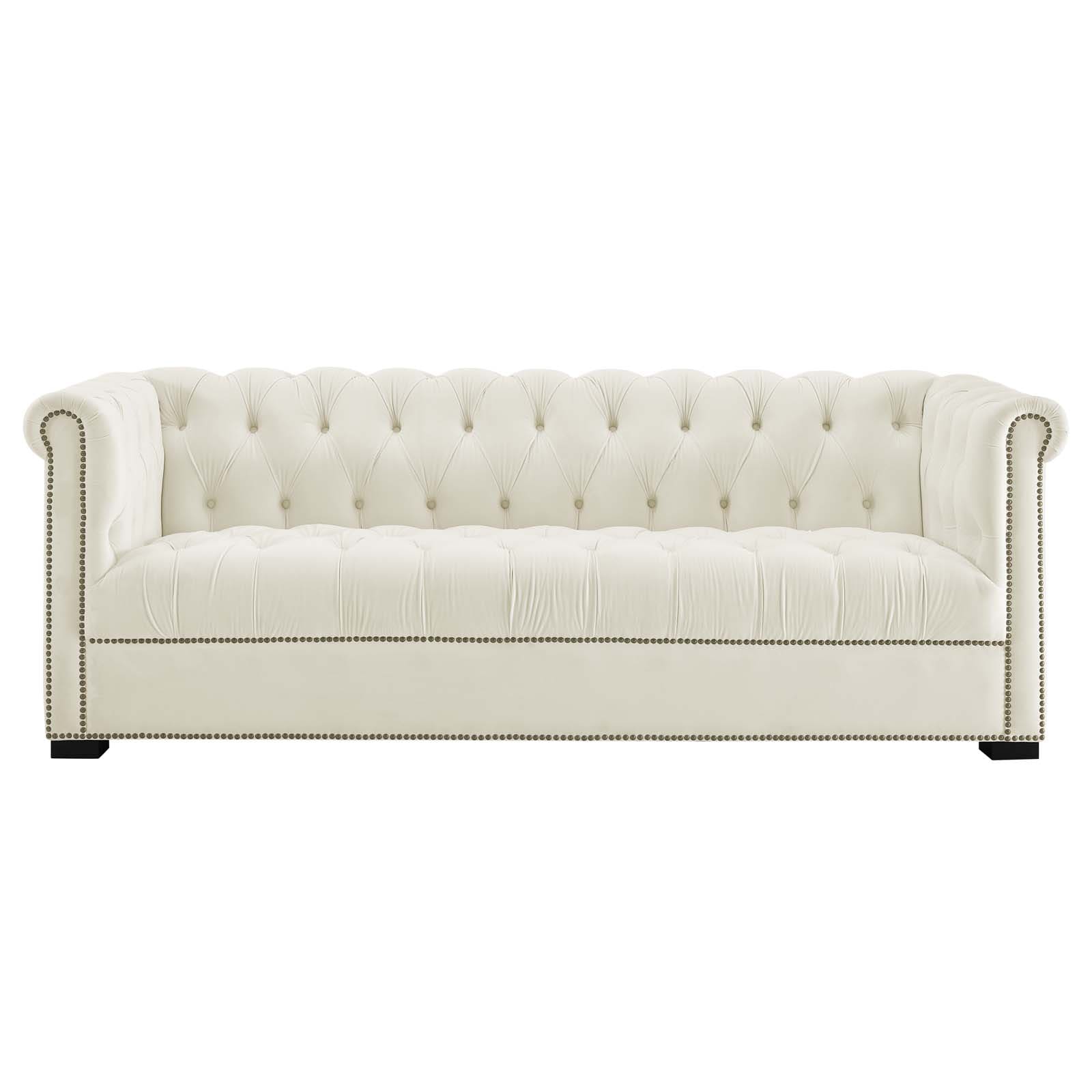 Modway Heritage Upholstered Velvet Sofa | Sofas | Modishstore-10