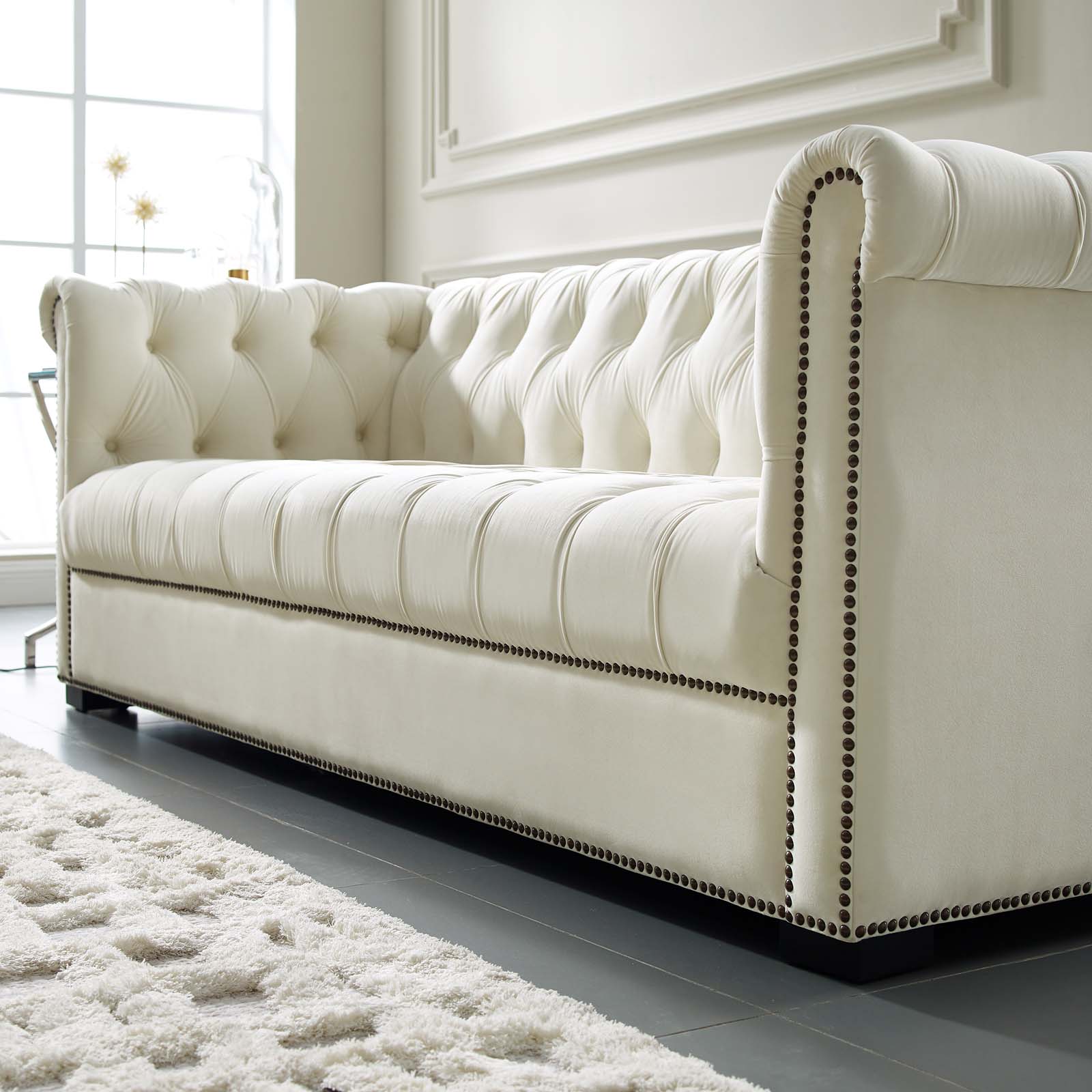 Modway Heritage Upholstered Velvet Sofa | Sofas | Modishstore-6