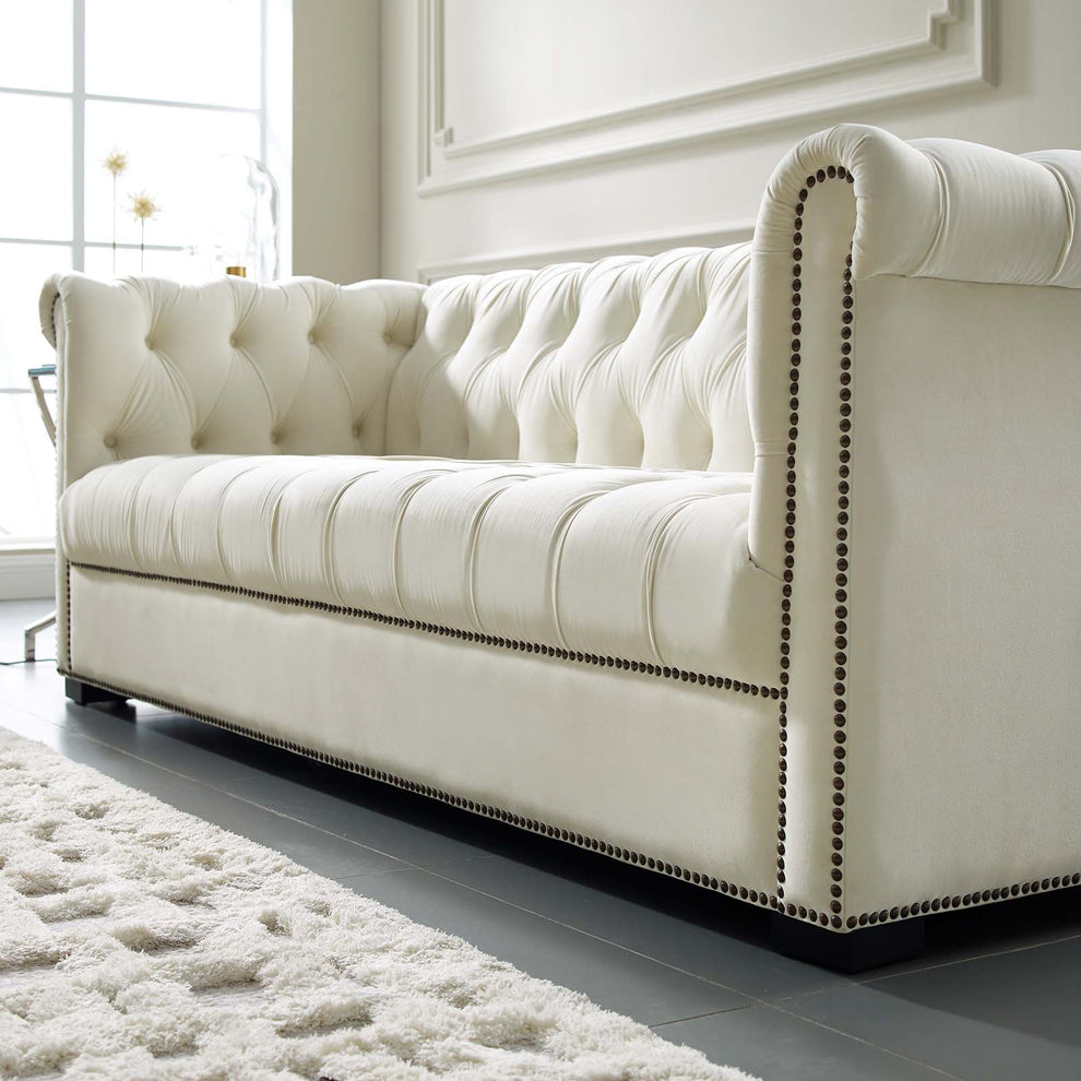 Modway Heritage Upholstered Velvet Sofa - EEI-3064 | Sofas | Modishstore - 6