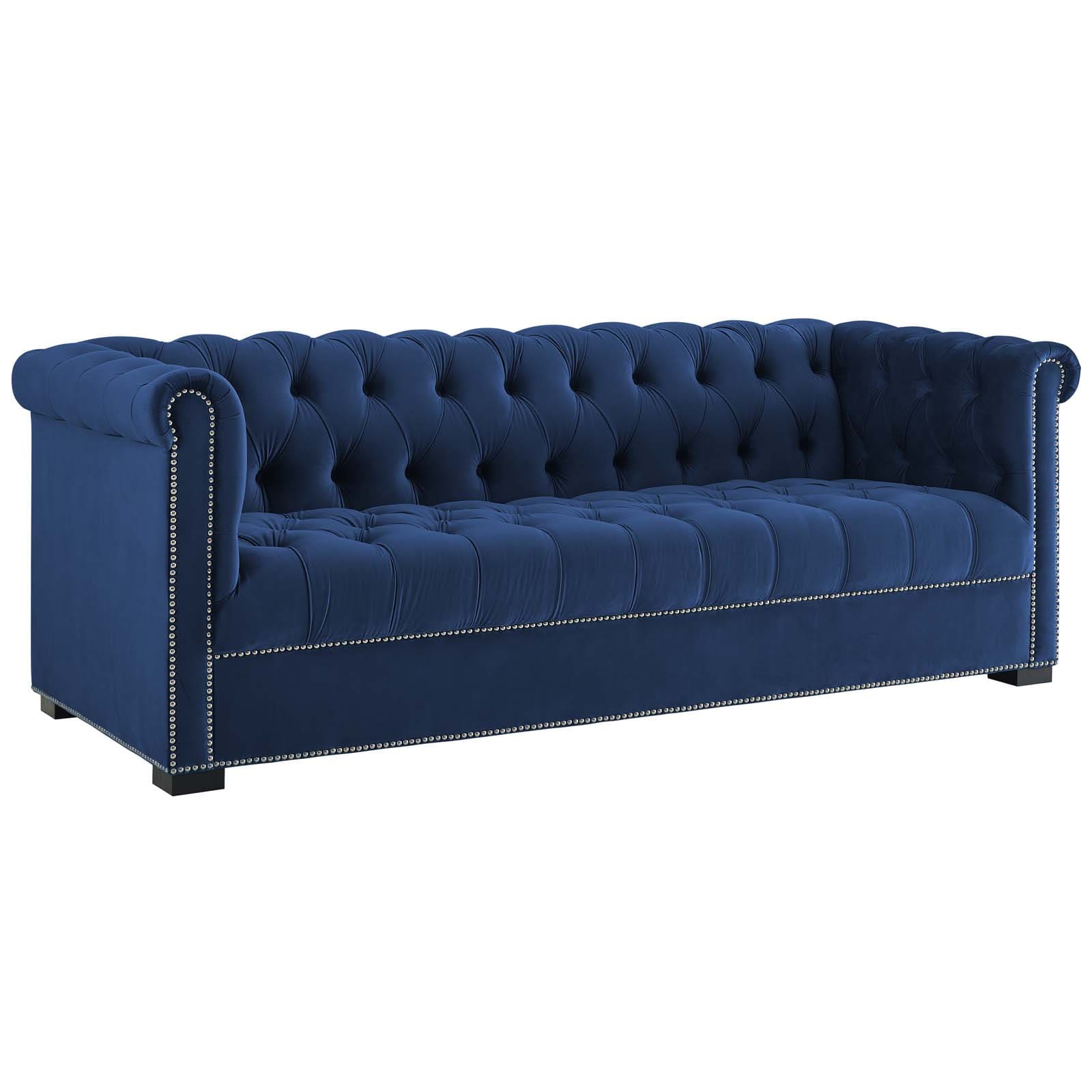 Modway Heritage Upholstered Velvet Sofa | Sofas | Modishstore-14