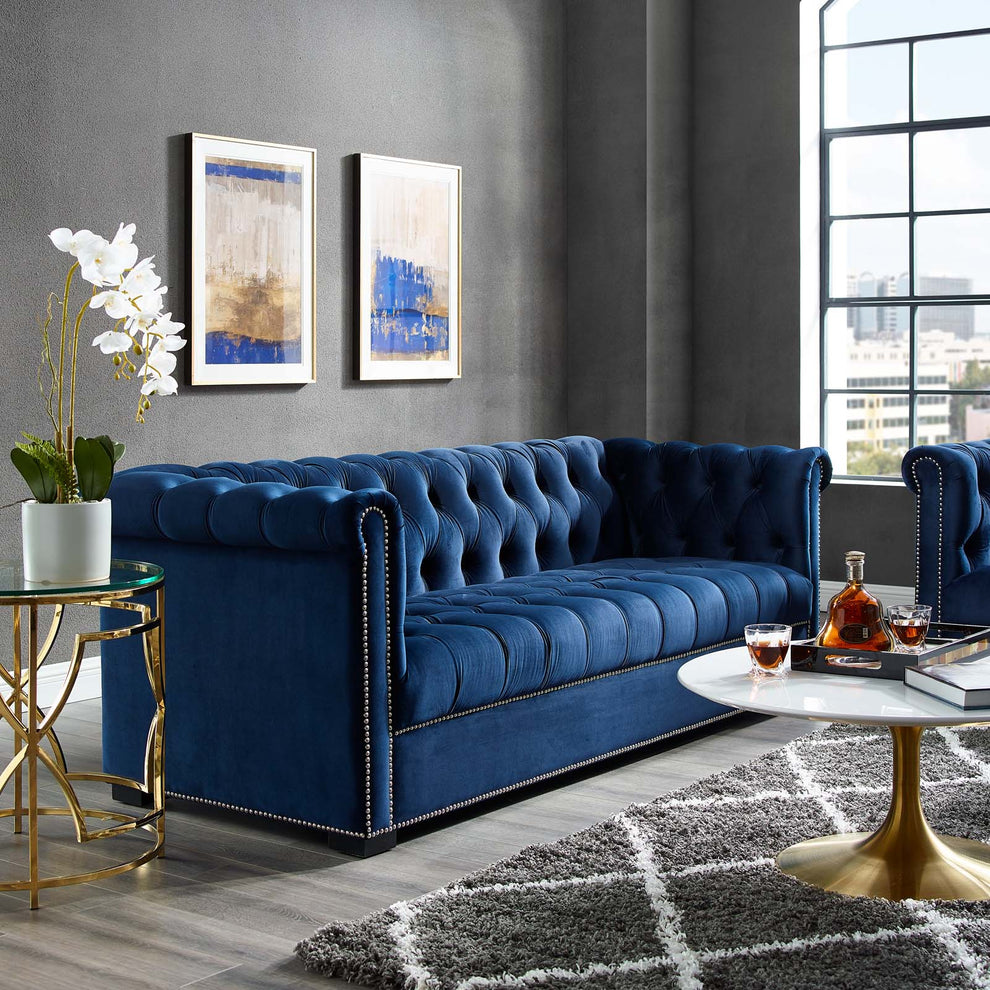 Modway Heritage Upholstered Velvet Sofa - EEI-3064 | Sofas | Modishstore - 12