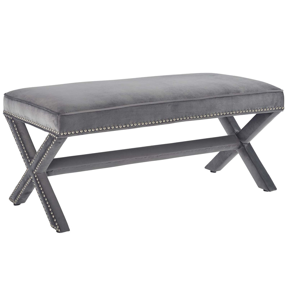 Modway Rivet Upholstered Velvet Bench - EEI-3067 | Benches | Modishstore - 2