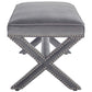 Modway Rivet Upholstered Velvet Bench | Stools & Benches | Modishstore-3