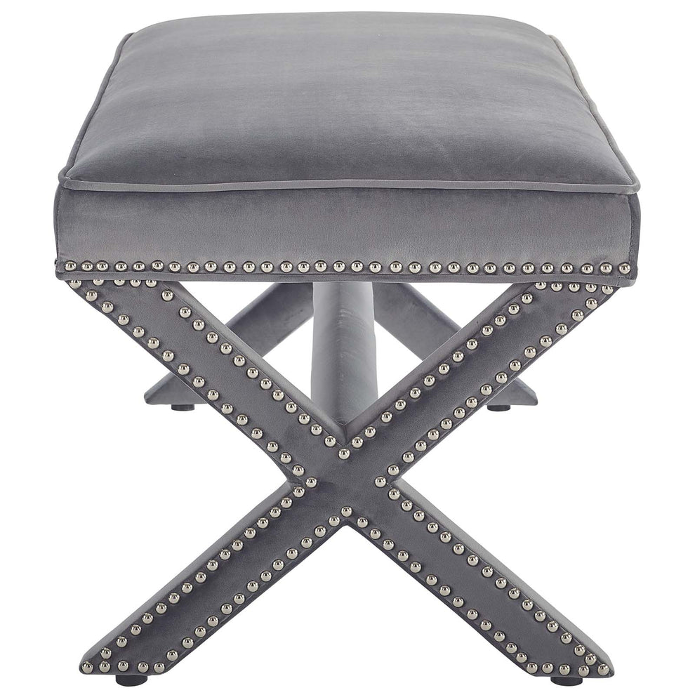 Modway Rivet Upholstered Velvet Bench - EEI-3067 | Benches | Modishstore - 3