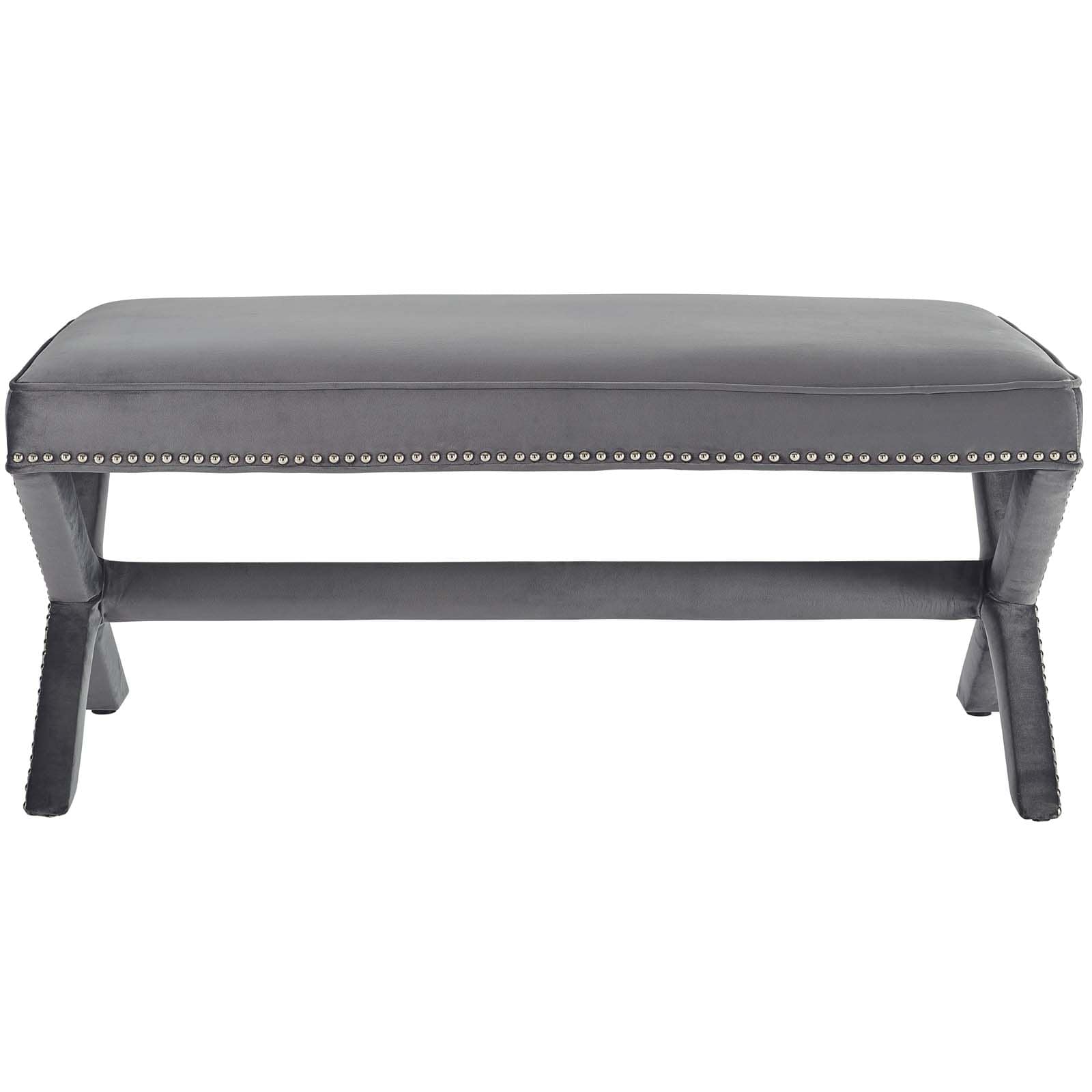 Modway Rivet Upholstered Velvet Bench | Stools & Benches | Modishstore-4