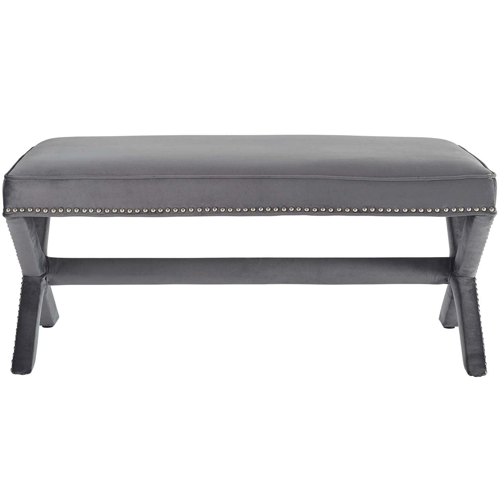 Modway Rivet Upholstered Velvet Bench - EEI-3067 | Benches | Modishstore - 4