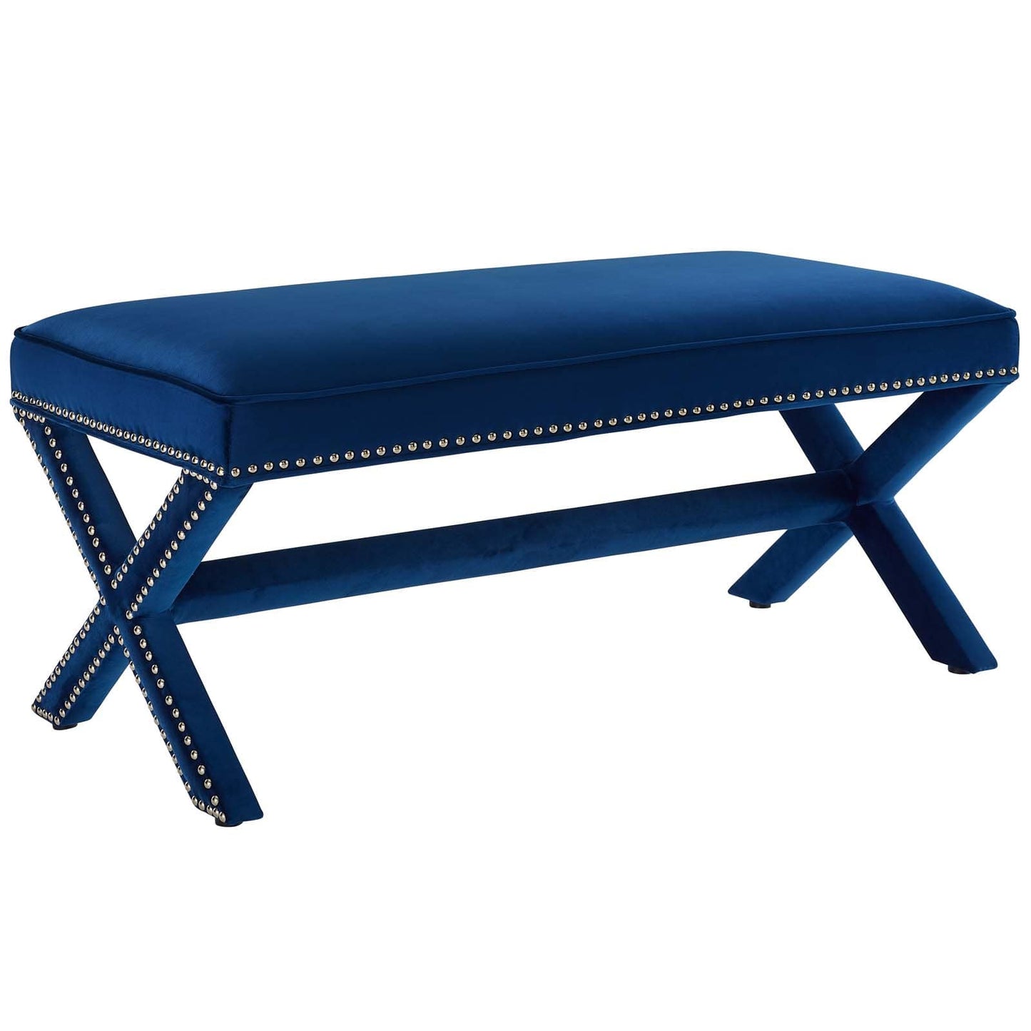 Modway Rivet Upholstered Velvet Bench | Stools & Benches | Modishstore-11