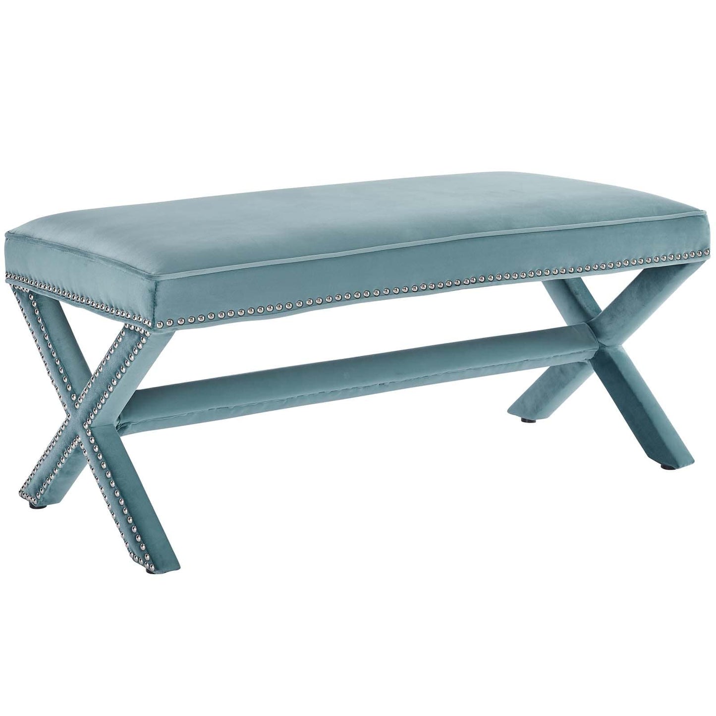 Modway Rivet Upholstered Velvet Bench | Stools & Benches | Modishstore-15