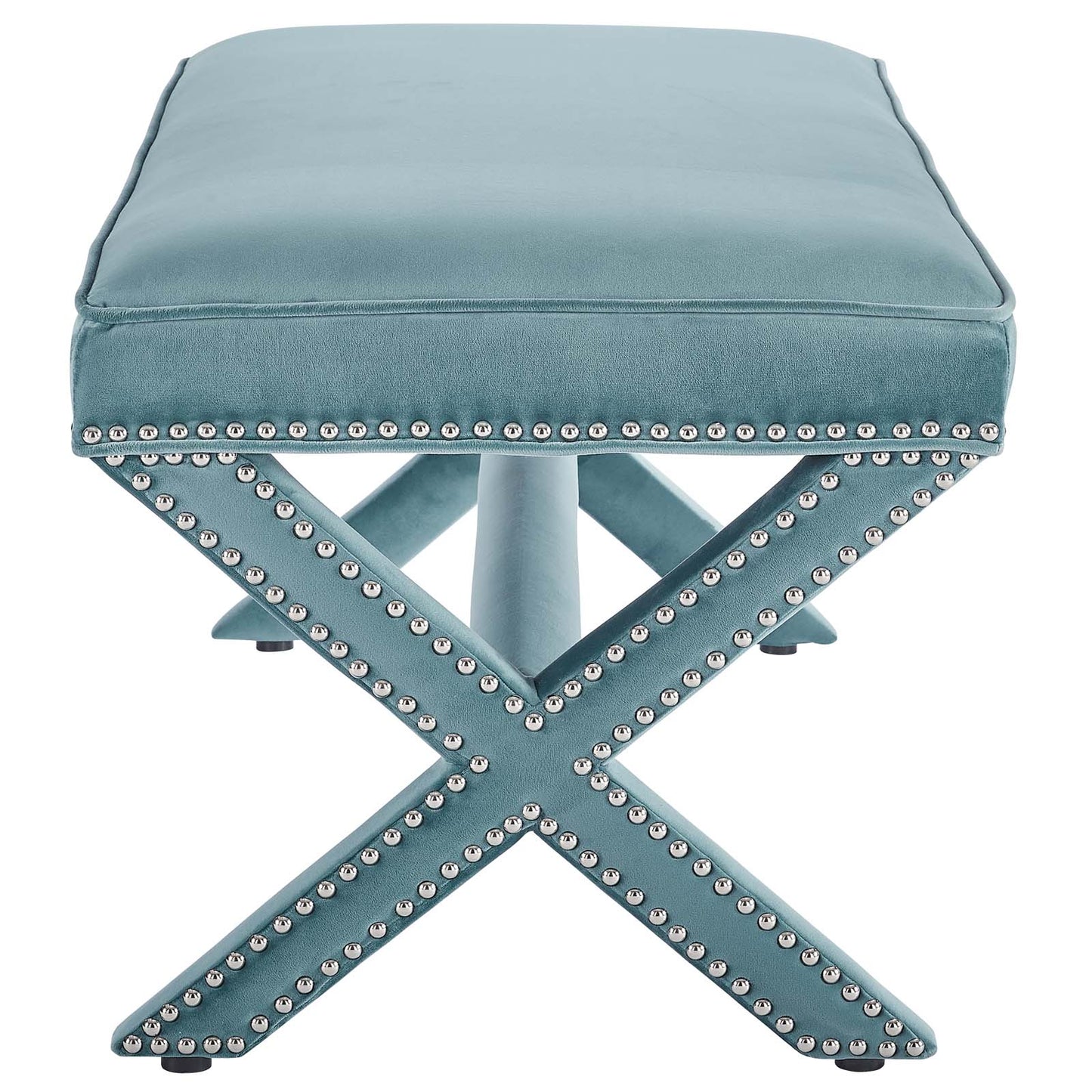 Modway Rivet Upholstered Velvet Bench | Stools & Benches | Modishstore-16