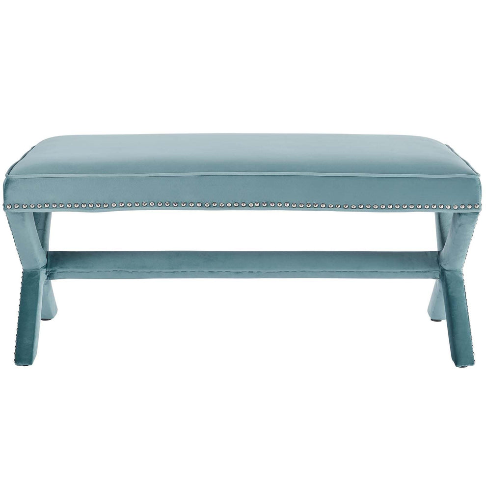 Modway Rivet Upholstered Velvet Bench - EEI-3067 | Benches | Modishstore - 17