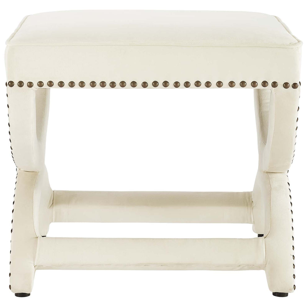 Modway Expound Upholstered Nailhead Trim Velvet Ottoman - EEI-3068 | Ottomans | Modishstore - 12