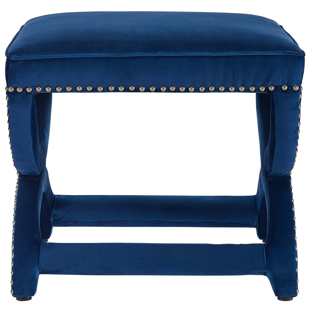 Modway Expound Upholstered Nailhead Trim Velvet Ottoman - EEI-3068 | Ottomans | Modishstore - 8