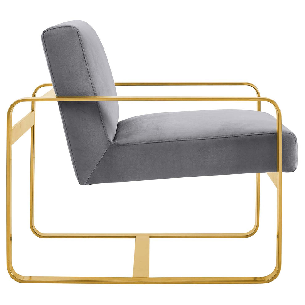 Astute Performance Velvet Armchair By Modway - EEI-3070 | Armchairs | Modishstore - 3