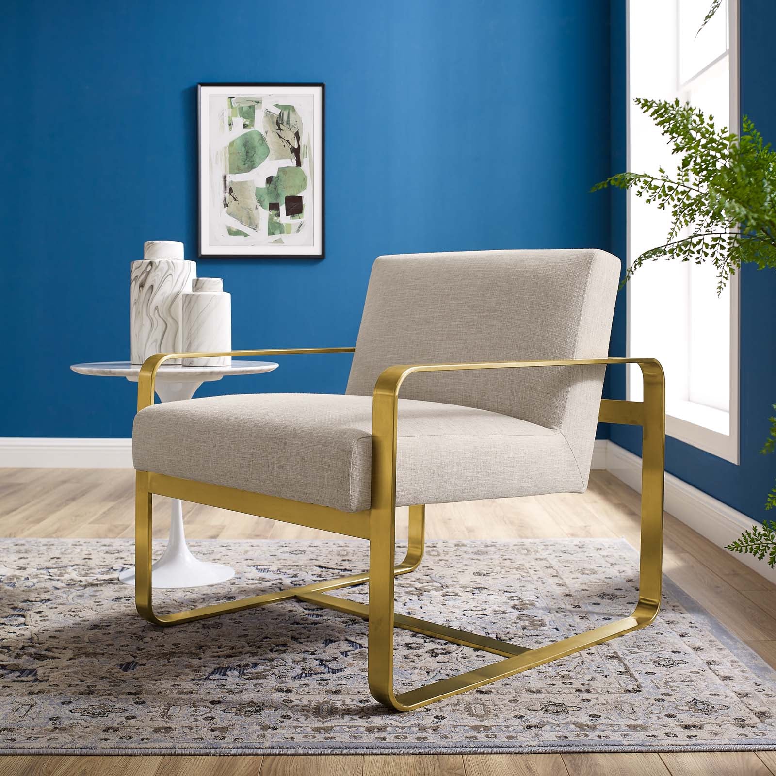 Astute Upholstered Fabric Armchair By Modway - EEI-3071 | Armchairs | Modishstore - 1