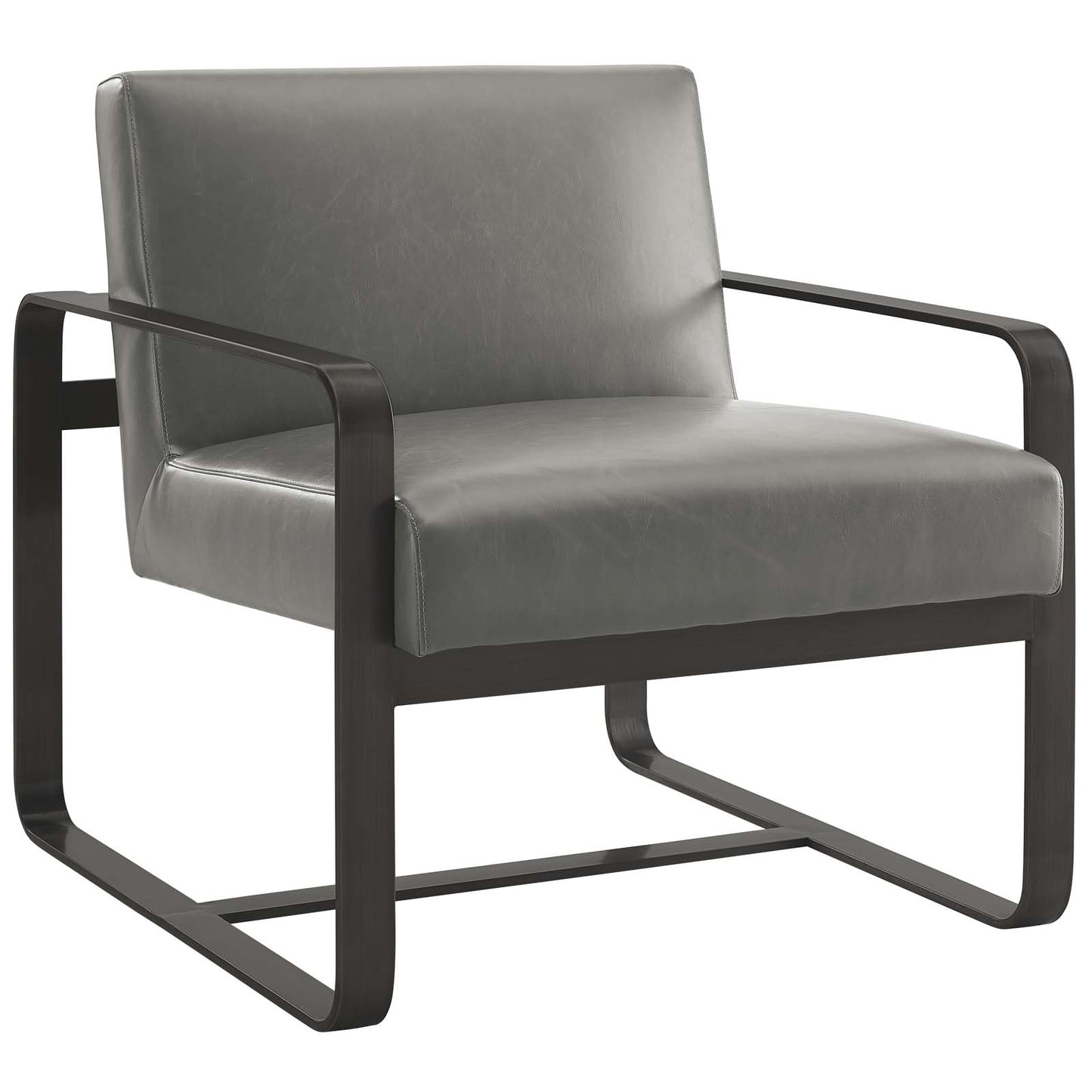 Modway Astute Faux Leather Armchair | Armchairs | Modishstore-2