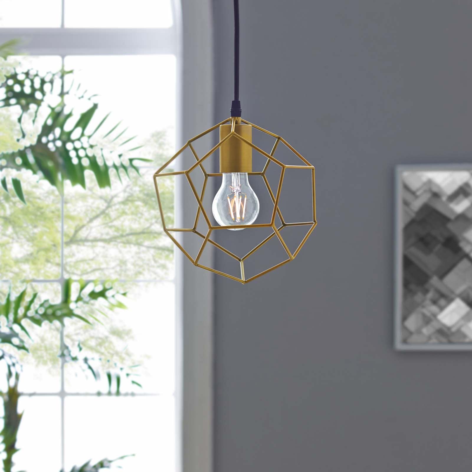 Modway Pique Rose Gold Metal Ceiling Fixture | Ceiling Lamps | Modishstore