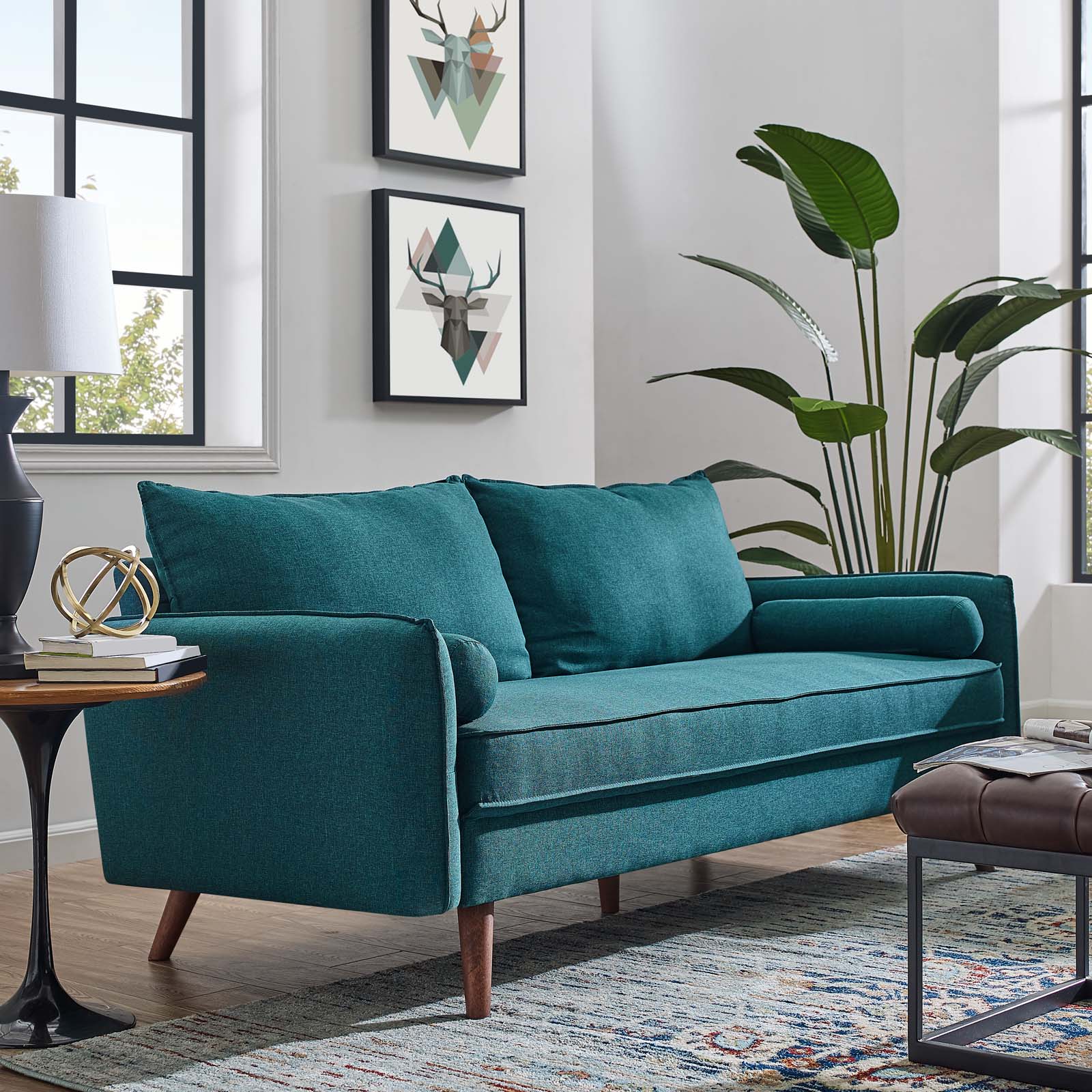 Modway Revive Upholstered Fabric Sofa | Sofas | Modishstore-18