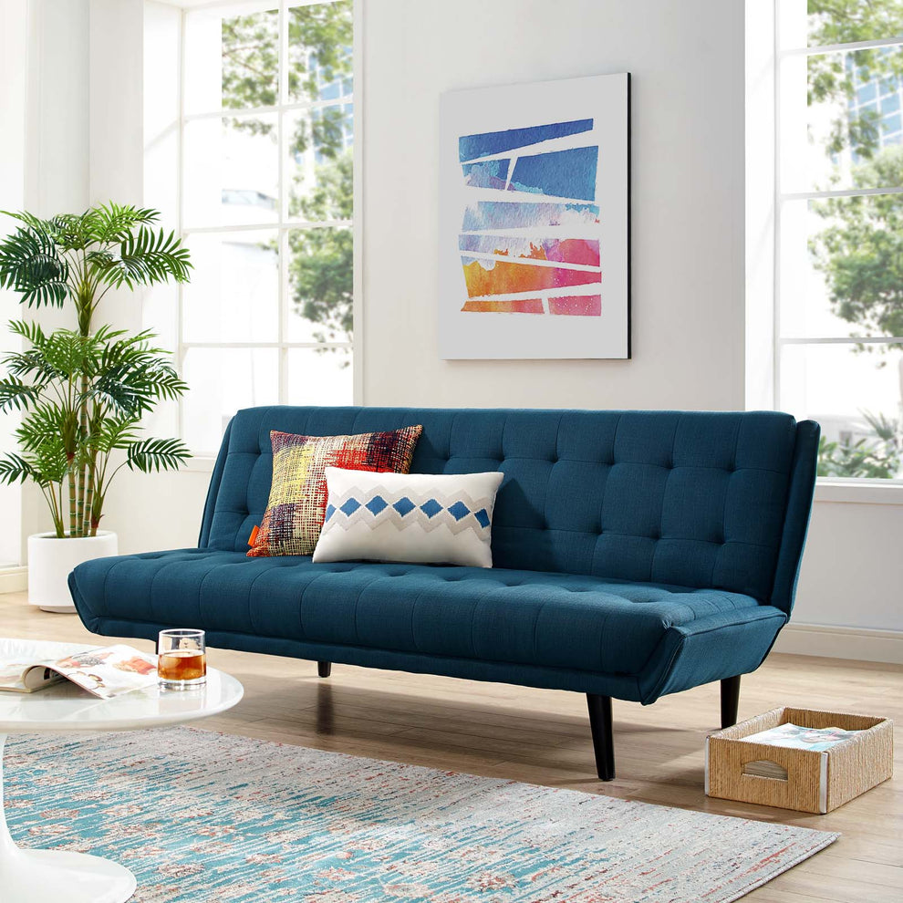 Modway Glance Tufted Convertible Fabric Sofa Bed - EEI-3093 | Sofas | Modishstore - 1