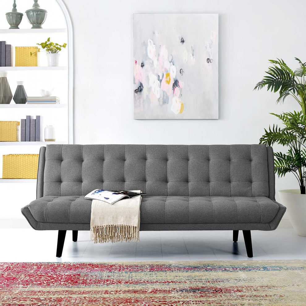 Modway Glance Tufted Convertible Fabric Sofa Bed - EEI-3093 | Sofas | Modishstore - 13