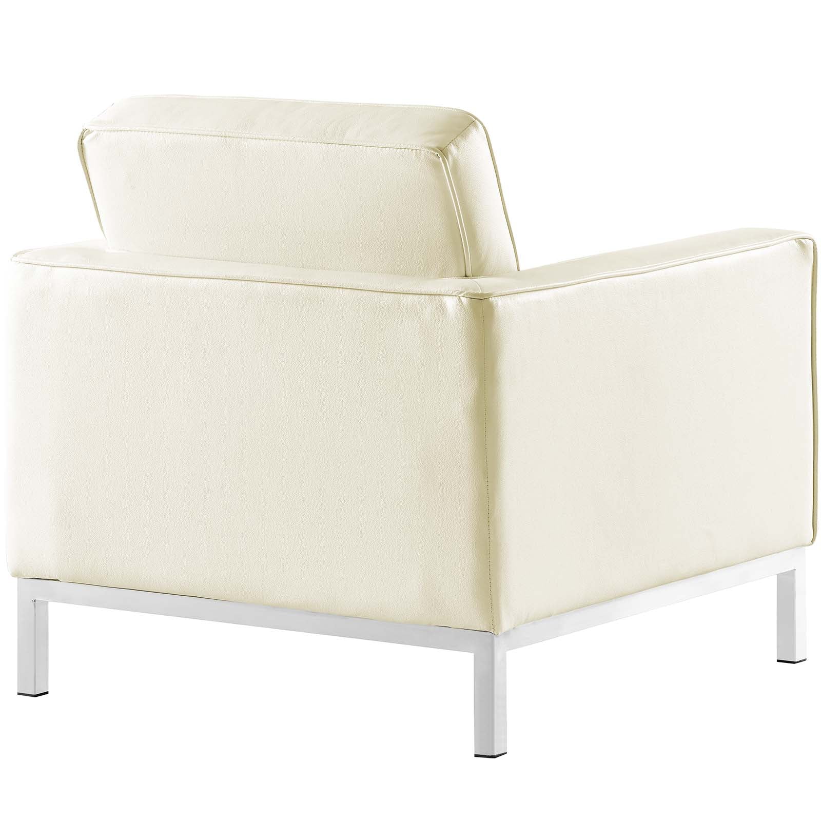 Loft 2 Piece Leather Armchair Set By Modway - EEI-3103 | Armchairs | Modishstore - 4