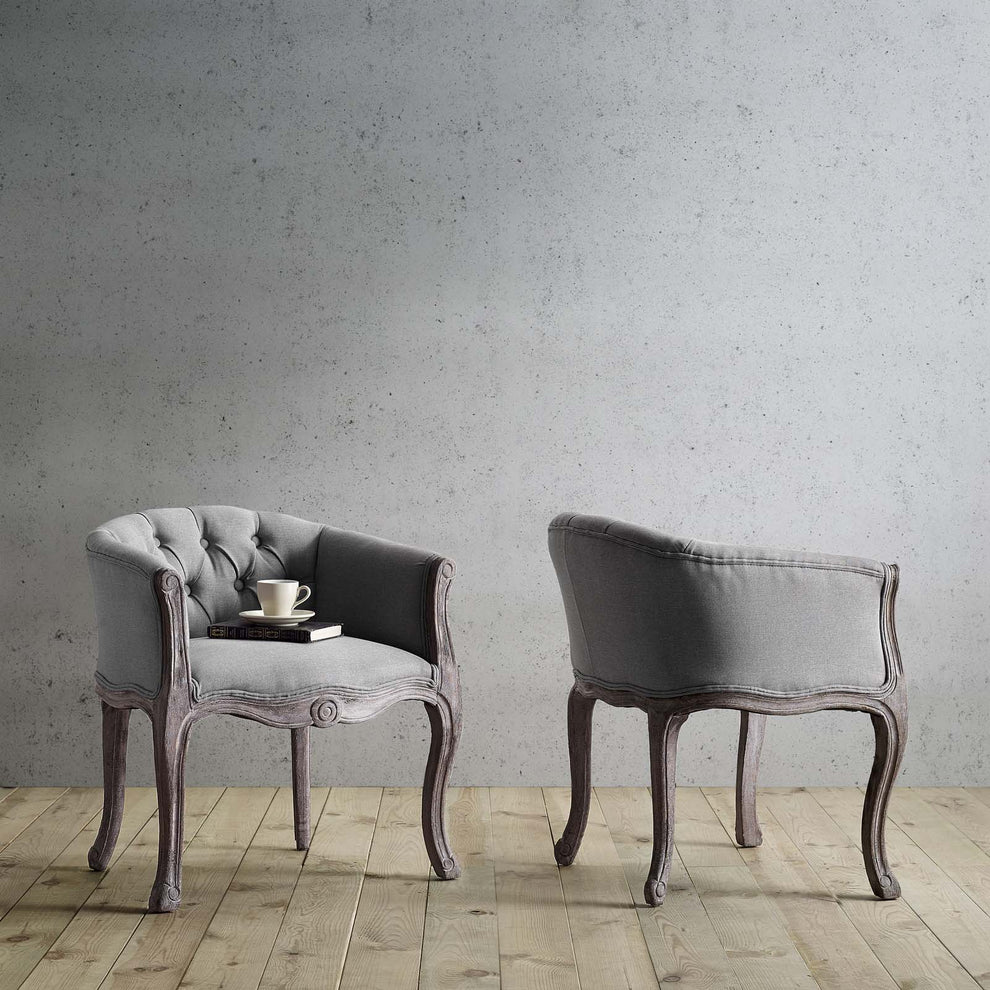 Modway Crown Vintage French Upholstered Fabric Dining Armchair Set of 2 - EEI-3104 | Dining Chairs | Modishstore - 6