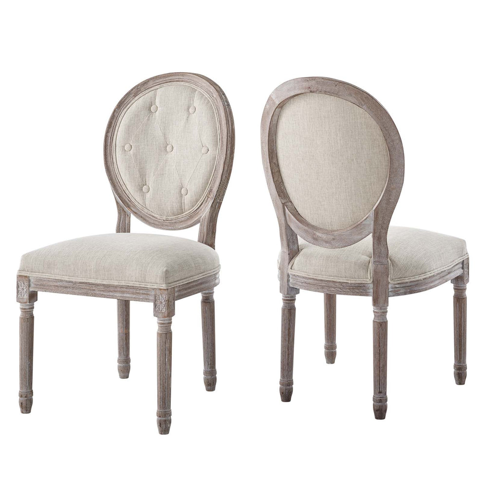 Modway Arise Vintage French Upholstered Fabric Dining Side Chair Set of 2 - EEI-3105 | Dining Chairs | Modishstore - 9