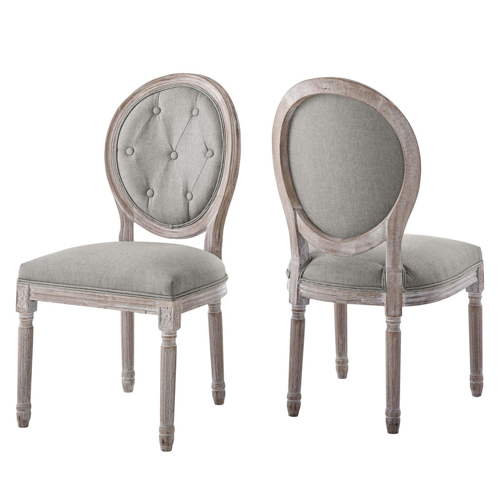 Modway Arise Vintage French Upholstered Fabric Dining Side Chair Set of 2 - EEI-3105 | Dining Chairs | Modishstore - 2