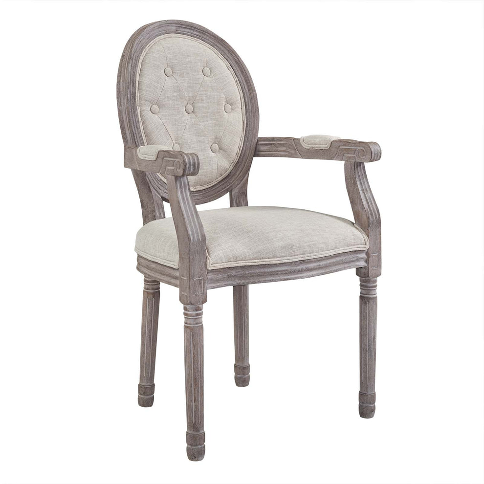 Modway Arise Vintage French Upholstered Fabric Dining Armchair Set of 2 - EEI-3106 | Dining Chairs | Modishstore - 5