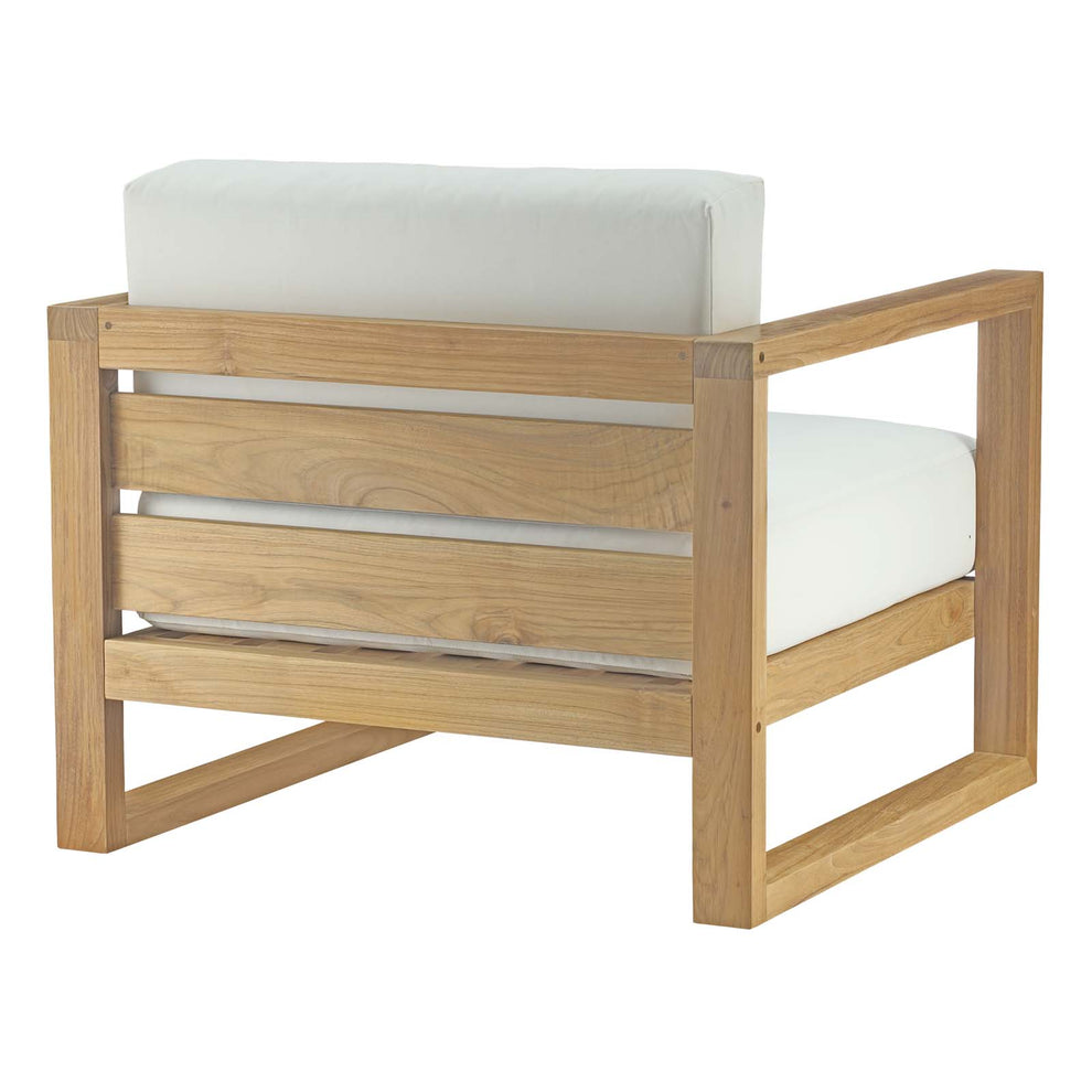 Modway Upland 5 Piece Outdoor Patio Teak Set - EEI-3115 | Outdoor Chaise Lounges | Modishstore - 5