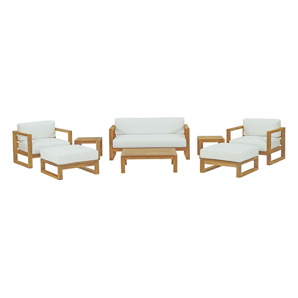 Modway Upland 8 Piece Outdoor Patio Teak Set - EEI-3117 | Outdoor Sofas, Loveseats & Sectionals | Modishstore - 2