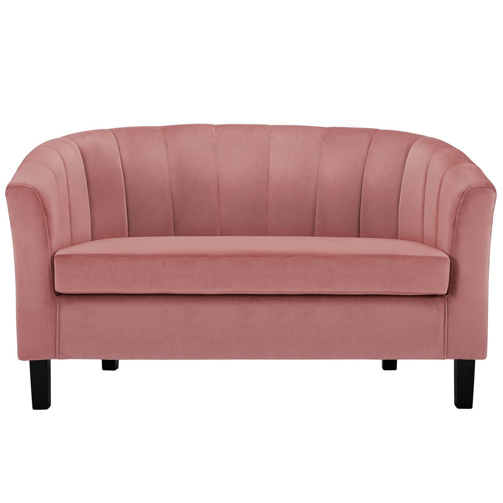 Modway Prospect Channel Tufted Upholstered Velvet Loveseat - EEI-3137 | Loveseats | Modishstore - 5