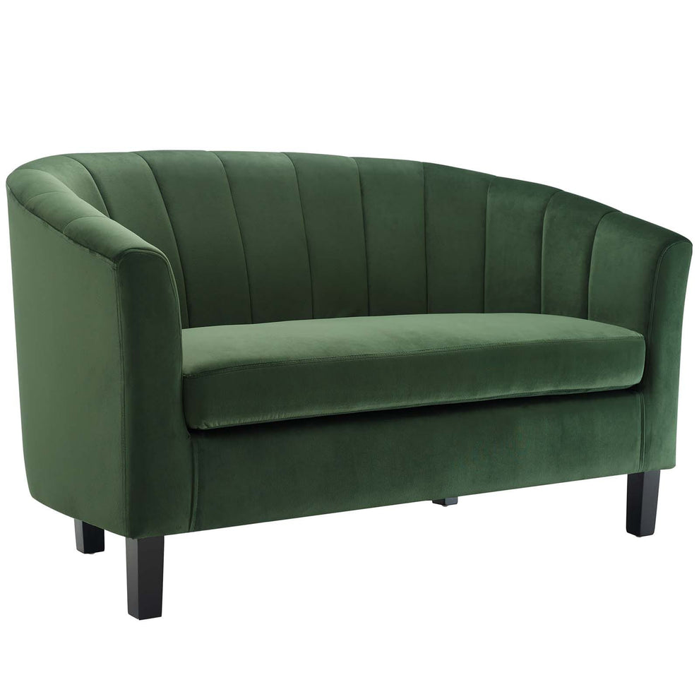 Modway Prospect Channel Tufted Upholstered Velvet Loveseat - EEI-3137 | Loveseats | Modishstore - 8