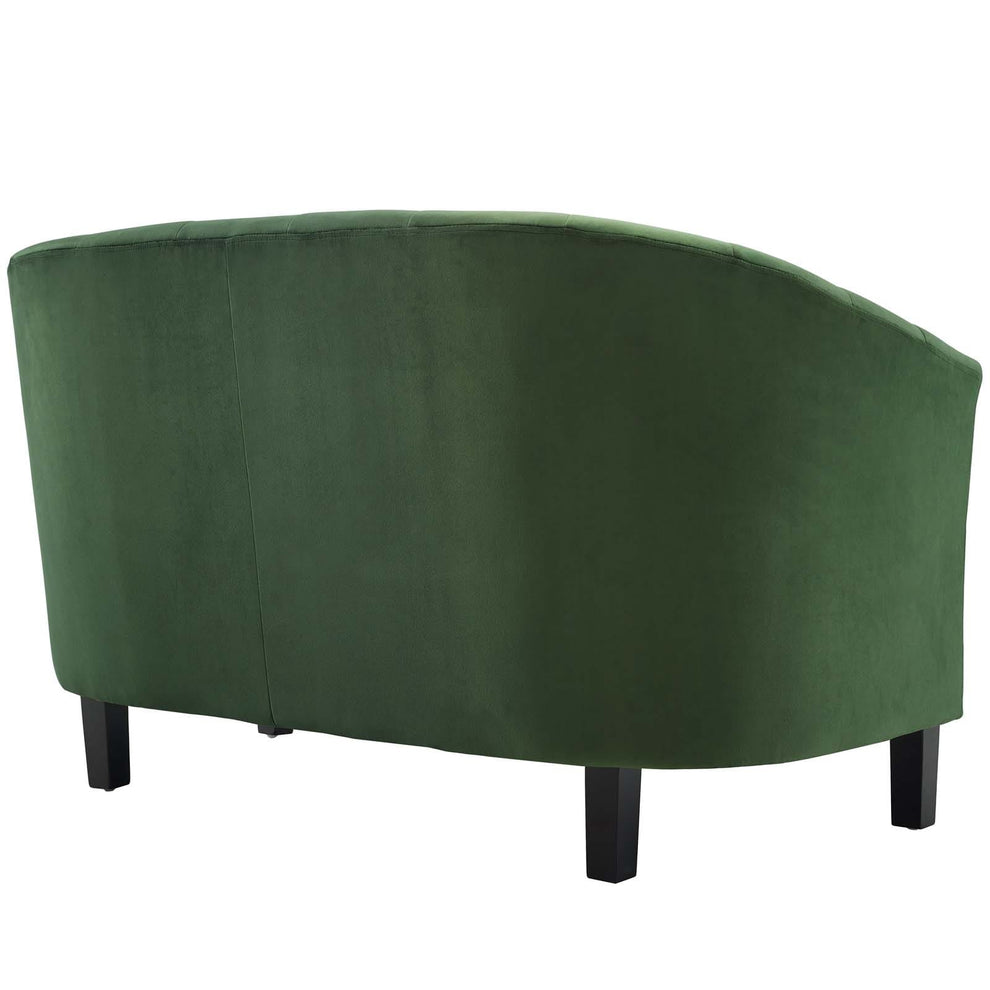 Modway Prospect Channel Tufted Upholstered Velvet Loveseat - EEI-3137 | Loveseats | Modishstore - 10