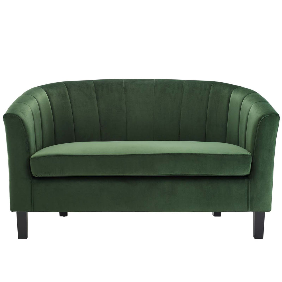 Modway Prospect Channel Tufted Upholstered Velvet Loveseat - EEI-3137 | Loveseats | Modishstore - 12