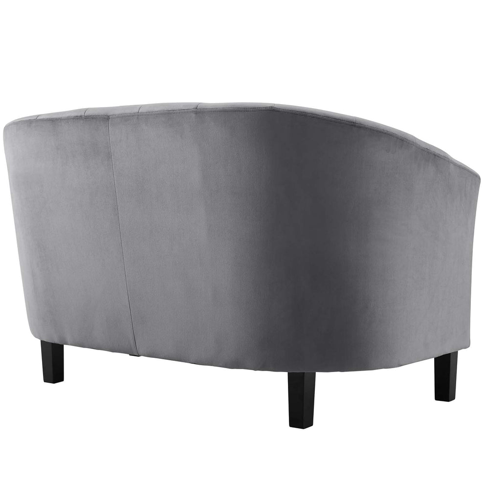 Modway Prospect Channel Tufted Upholstered Velvet Loveseat - EEI-3137 | Loveseats | Modishstore - 15