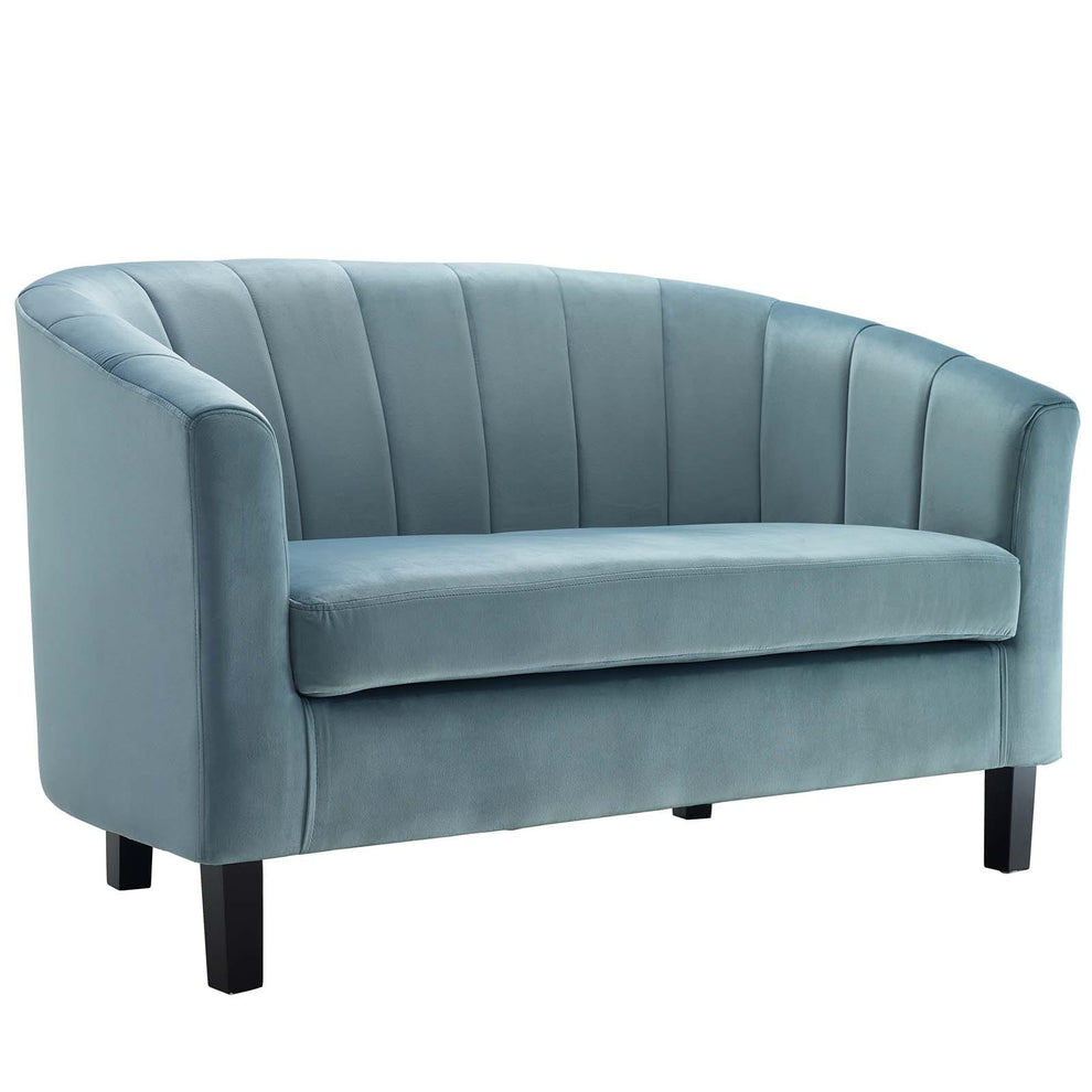Modway Prospect Channel Tufted Upholstered Velvet Loveseat - EEI-3137 | Loveseats | Modishstore - 17