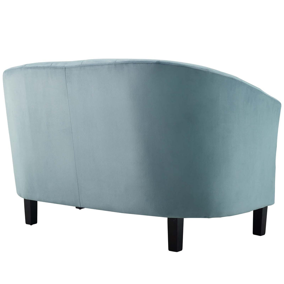 Modway Prospect Channel Tufted Upholstered Velvet Loveseat - EEI-3137 | Loveseats | Modishstore - 18